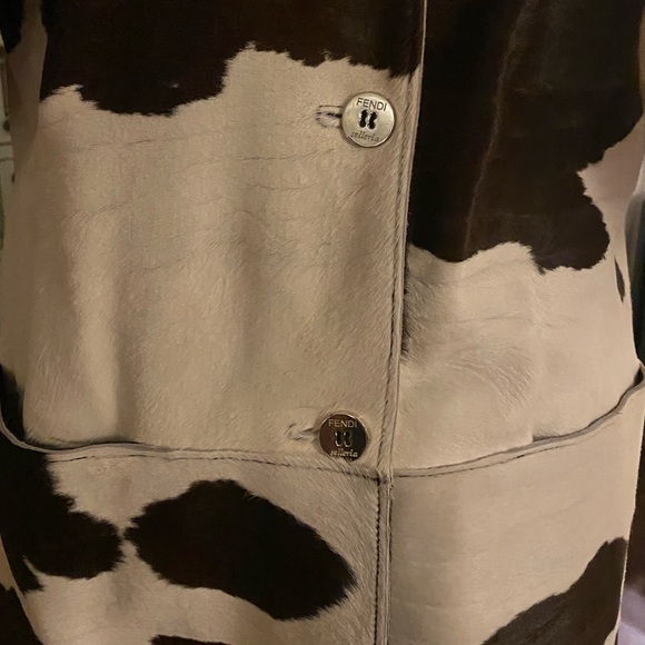 FENDI cow/calf print coat - Picture 4 of 8